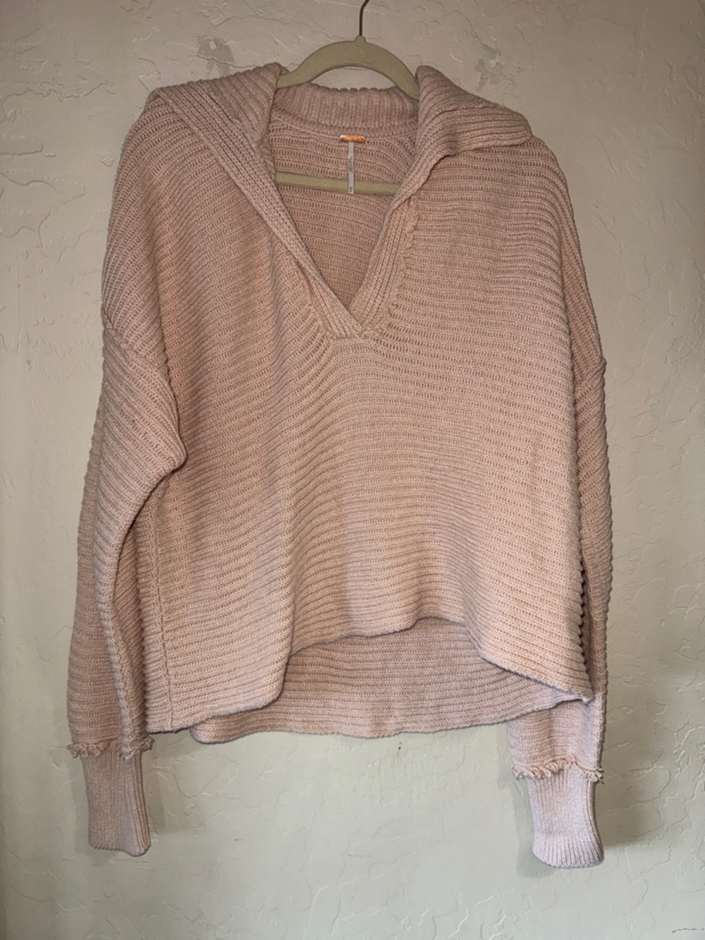 Free People Women's Marlie Pullover Sweater pink size medium